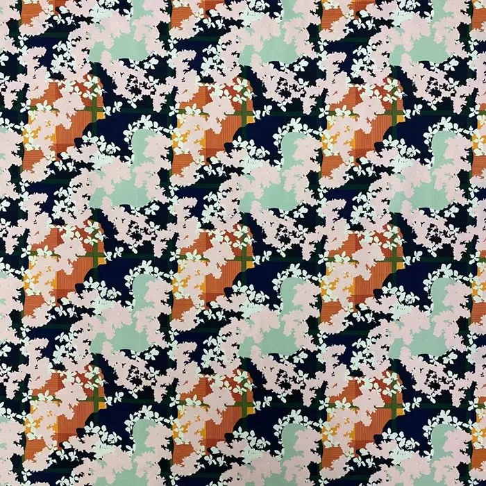 Fabraic Sraith Dhúbailte Priontála Digiteach le Spandex