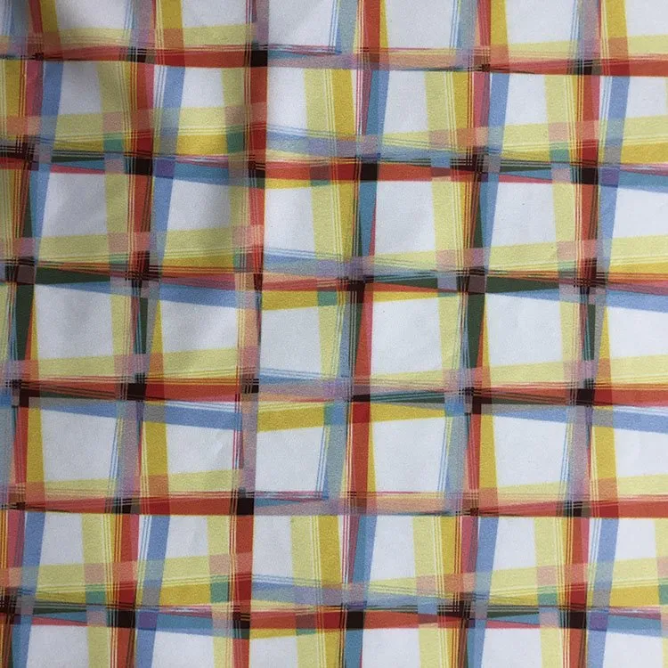Colorful Lattice Fabric