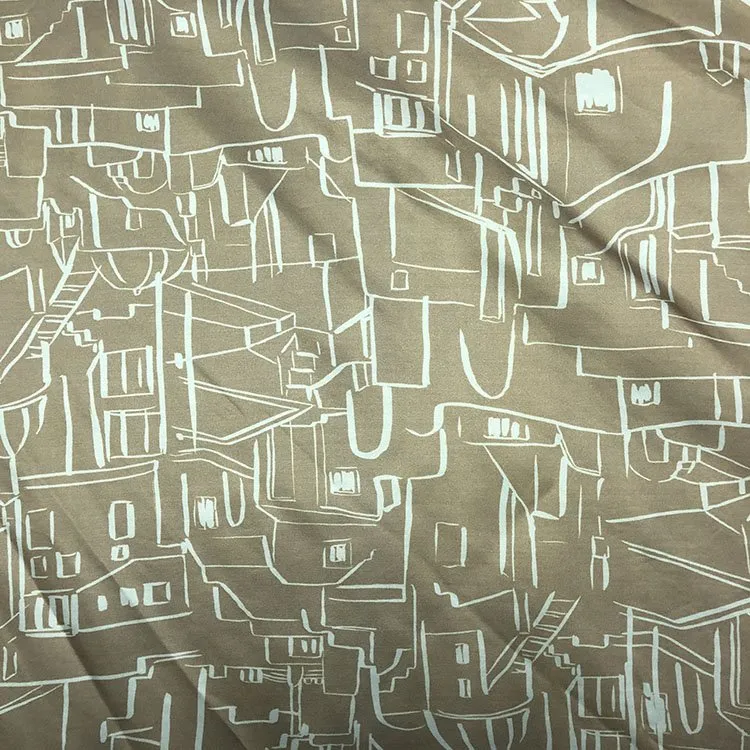 Fabraicí Éadaí Priontála Réón Línithe Agus Sateen